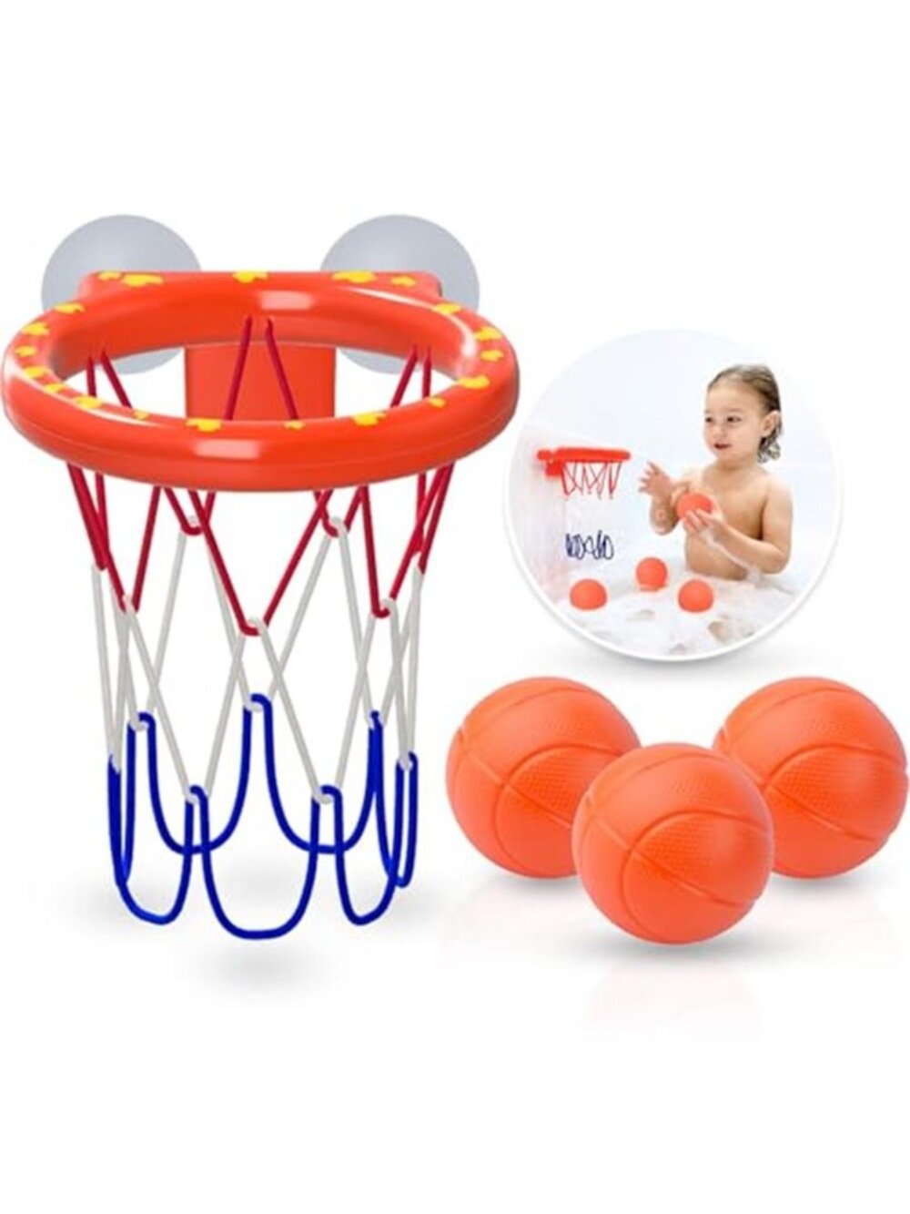 Bath Toys - Bathtub Basketball Hoop for Kids Toddlers - Mold Free Bath Bath Toys